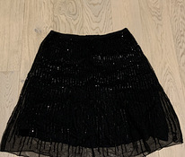Черная юбка с пайетками
