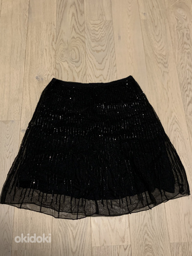 Черная юбка с пайетками (фото #1)