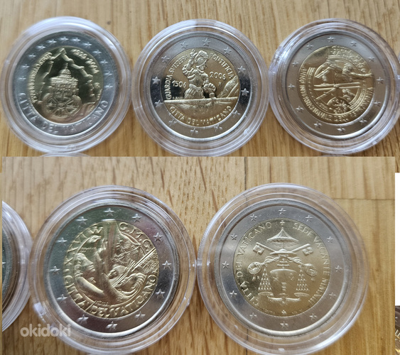 Andorra, San Marino, Vatikan, Monaco 2 euro juubeli mündid (foto #6)
