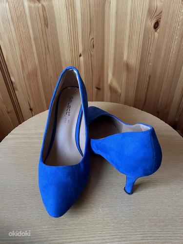 Женские синие туфли 38 размер (фото #2)