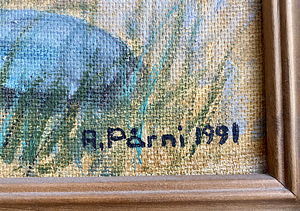 A. Pärni 1991. a. maal, 54 x 40cm (2 foto / 3)