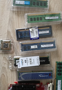 DDR 3 HyperX + ADATA + PC varuosad