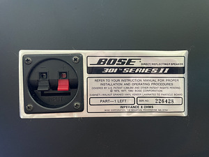 Bose 301 Series II Kõlarid - Vintage speakers (3 foto / 6)
