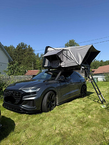 Auto katusetelk 210 x 160cm, must/valge– hall UUS! Laos! (2 foto / 6)