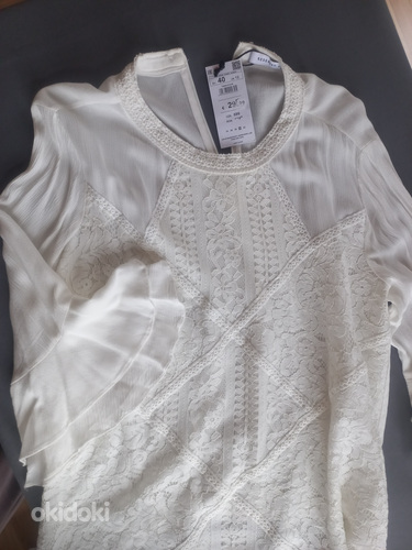Reserved великолепная новая белая блузка. Размер 40. (фото #3)