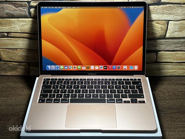 Apple Macbook Air M1 256gb/8gb (13-inch, 2020), Gold SWE (foto #1)