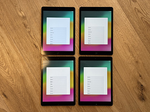 4x Apple iPad 10.2" 7th Gen (2019) 32gb, Wifi, Space Grey (1 foto / 3)