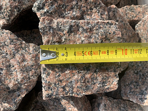 Punane graniit tänavakivi / täringukivi 10x10x5cm (4 foto / 5)