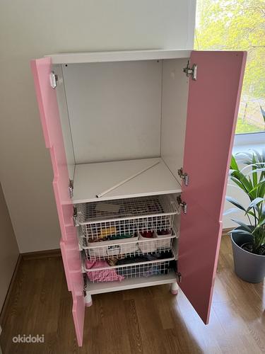 Ikea stuva розовый шкаф для хранения игрушек/детской одежды (фото #4)