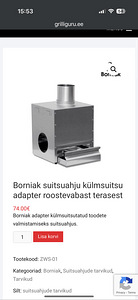 Borniak suitsuahju külmsuitsu adapter roostevabast terasest (3 foto / 4)