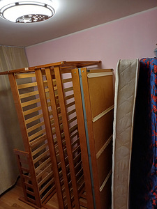Narivoodi komplekt KACPER 2 90x200 lepp (värv: pruun/mänd) (10 foto / 10)
