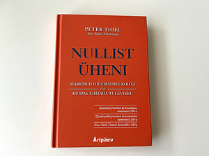 Raamat “Nullist üheni” - Peter Thiel UUS! (1 foto / 3)