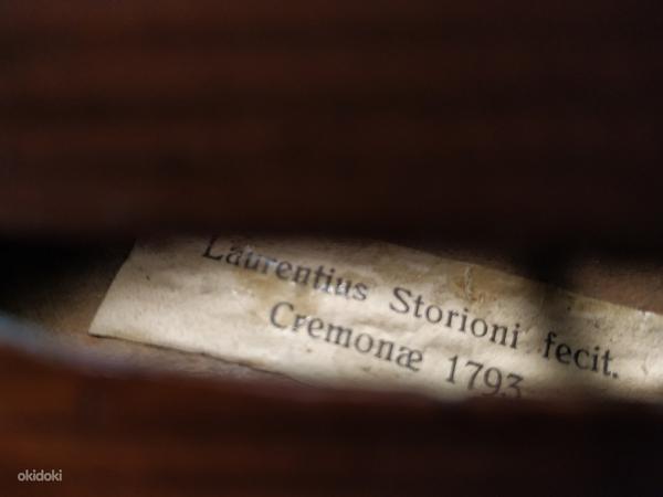 Laurentius Storioni fecit Cremonae 1793 copy circa 1930 (фото #2)