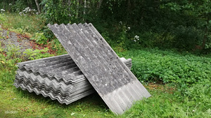 Asbest, eterniit, eterniidi utiliseerimine, asbest katus ved