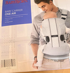 Beebi kandekott BabyBjörn One Air (Silver, Mesh) (2 foto / 3)