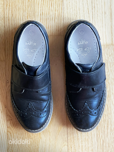 Кожаные туфли Bartek для мальчиков на липучке (фото #2)