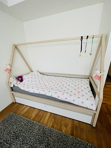 Lahtikäiv majavoodi madratsitega/ kokkupandav voodi (4 foto / 4)