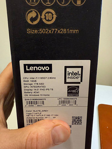 Lenovo Yoga i7 16GB 1TB Laptop Sülearvuti Arvuti Touchscreen (2 foto / 6)
