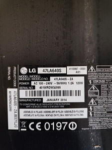 LG teler 47, SmartTV, 3D (2 foto / 2)