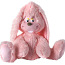 Fancy очаровательный большой мягкий розовый заяц (фото #1)