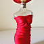 Эффектный декор- коньячная бутылка Леди в красном (фото #1)