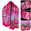 Яркий большой шелковистый шарф розовая фуксия, новый (фото #2)