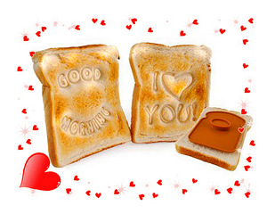 Mood Toast комплект - 2 чудесных штампа для тостов, новый