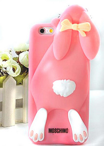 Moschino Rabbit roosa silikooni jänku kaitseümbrus, uus (2 foto / 3)