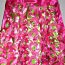Ilus pidulik roosa-roheline 3D lilline kleit,146-152, uus (foto #4)