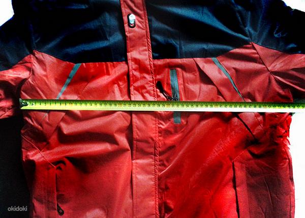 Punane-tumehalli meeste parka- talvejope kapuutsiga, XL, uus (foto #6)