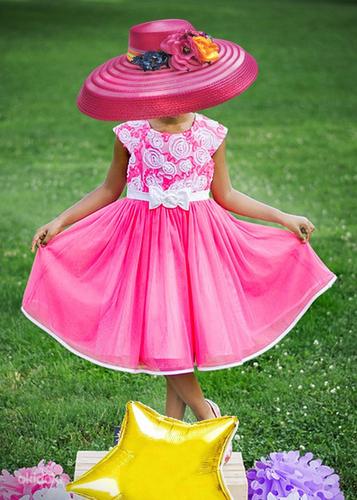 Jona Michelle нарядное пышное розовое платье, 140-152, новое (фото #4)