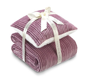 Dormeo Warm Hug roosa komplekt: pleed 130x90 ja 2 patja, uus (4 foto / 6)