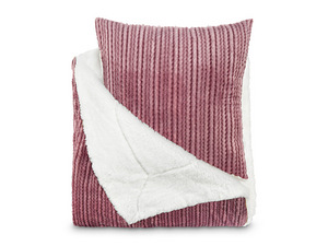 Dormeo Warm Hug roosa komplekt: pleed 130x90 ja 2 patja, uus (6 foto / 6)