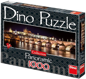DINO PUZZLE PANORAMIC Karli sild Pragas,1000 tk, uus (5 foto / 5)