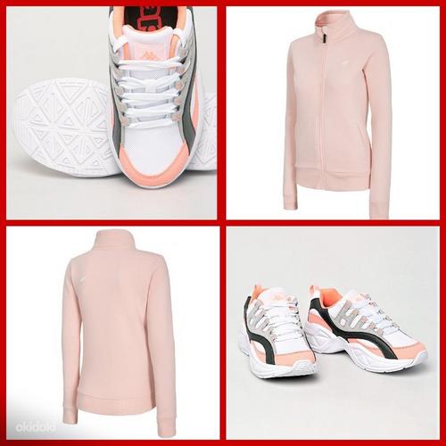Kappa бело-розовые женские кроссовки, 39, новые (фото #8)