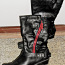 Tamaris кожаные стильные черные сапожки (39) (фото #2)