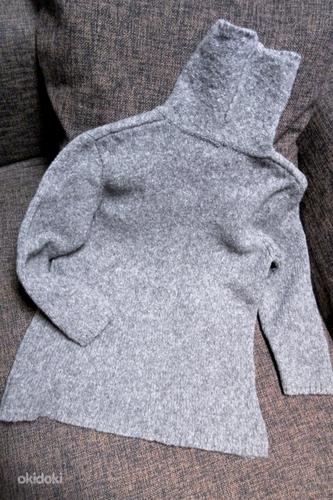 Ralph Lauren серый шерстяной свитер, L (фото #8)