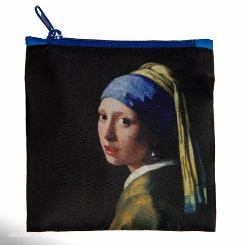 «Девушка с сережкой» складная сумка-шоппер, новая (фото #3)