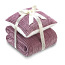 Dormeo Warm Hug новый розовый комплект -плед и 2 подушки (фото #2)