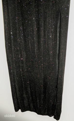 Must avaseljaga maani pidulik kleit, L (40-42), uus (foto #5)