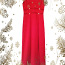 Pikk pidulik punane veniv kleit, 36-38 (foto #1)