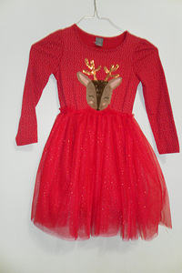 Красные праздничные красные платья , 116 (2 шт.)