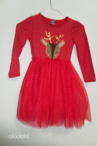 Красные праздничные красные платья , 116 (2 шт.) (фото #1)