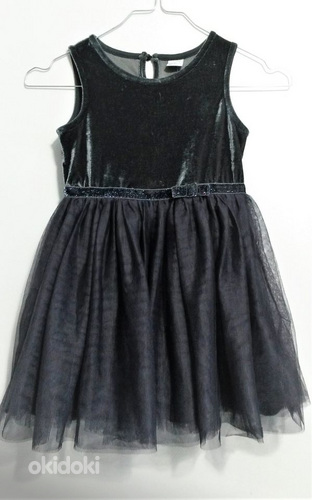 Lindex нарядное серебристо- серое платье (98/104) (фото #1)