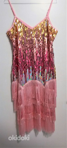 Pidulik roosa litritega disco kleit (L) (foto #3)