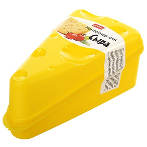 Оригинальный пластиковый желтый контейнер для сыра, новый