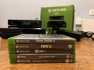 XBox ONE + kinect + mängud (2 foto / 3)