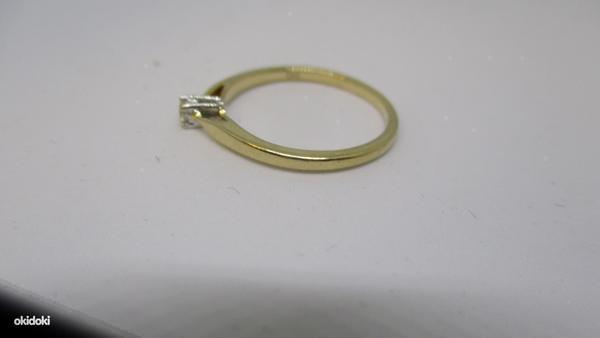 Золотое кольцо с бриллиантом 585 пробы (№684) (фото #3)
