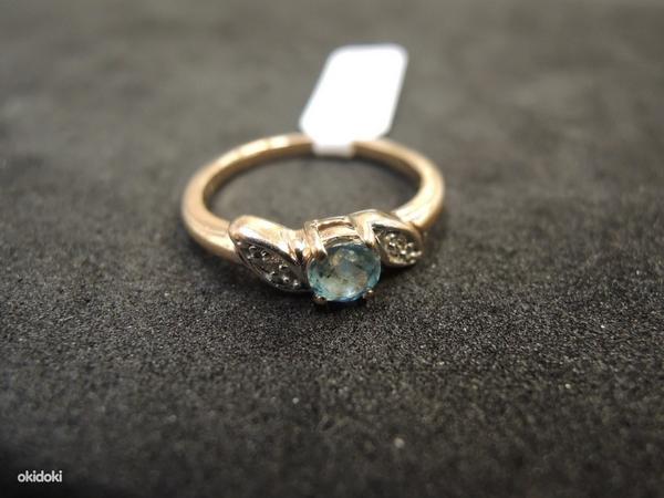 Золотое кольцо с бриллиантами 585 проба (№L411) (фото #1)