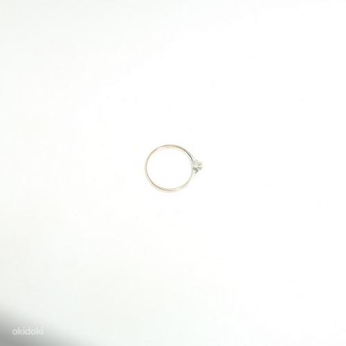 Золотое кольцо с бриллиантом 585 проба (№L148) (фото #2)